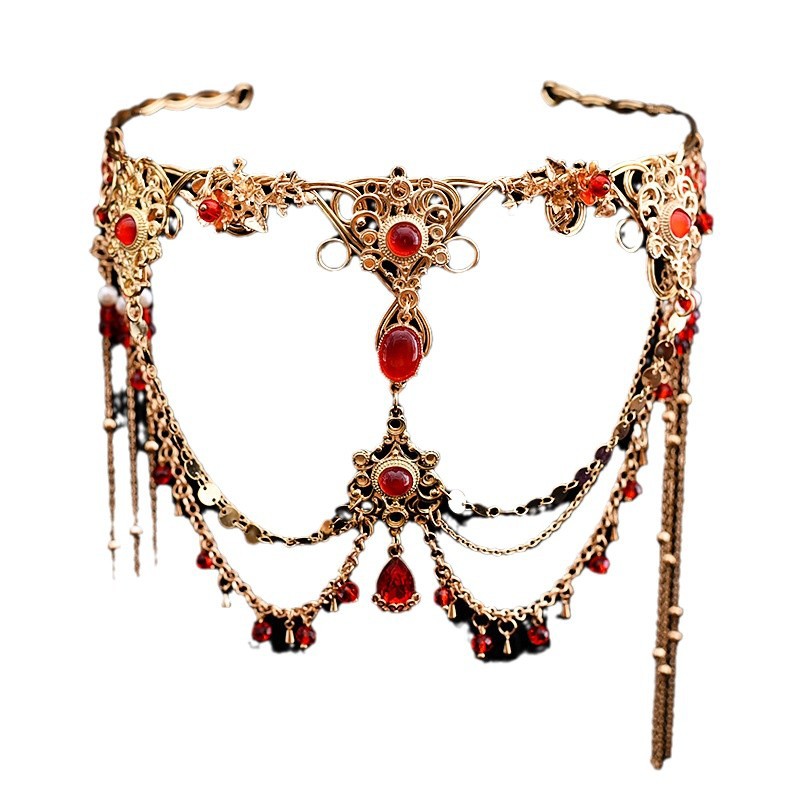 Ancient-style Hanfu Headpiece Exotic Photo Prop photo 2