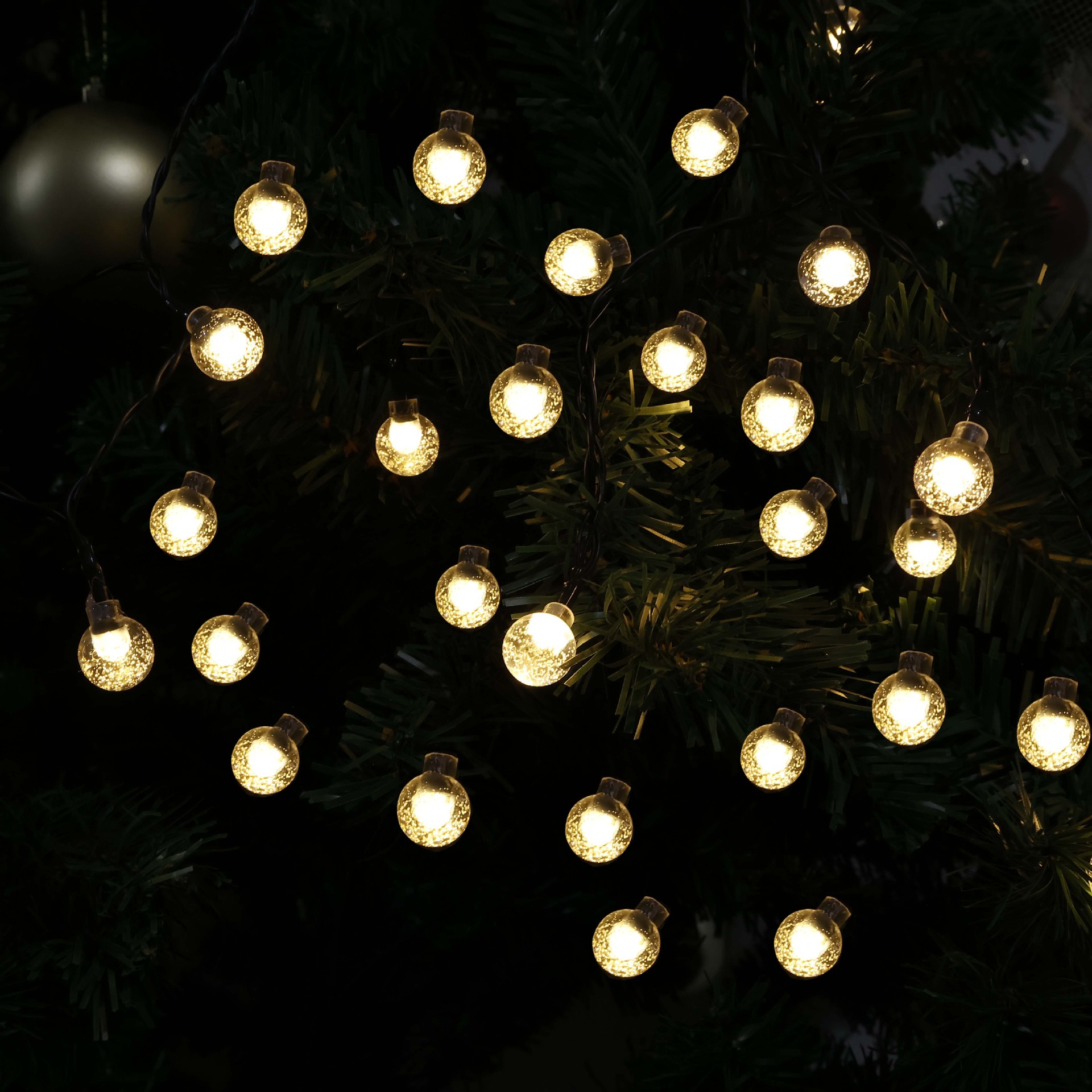 Solar Powered LED String Lights - Waterproof Outdoor Fairy Lights for Garden Patio Balcony Decoration with Twinkling Effect photo 3