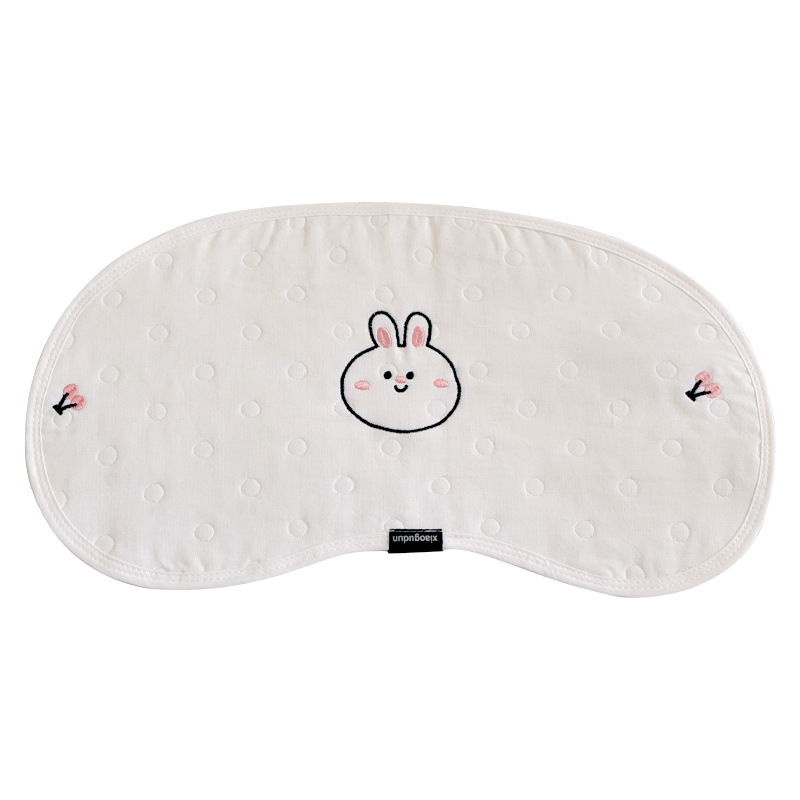 Cartoon Embroidered Gauze Bib Spit Proof Pad Four Season Style photo 5