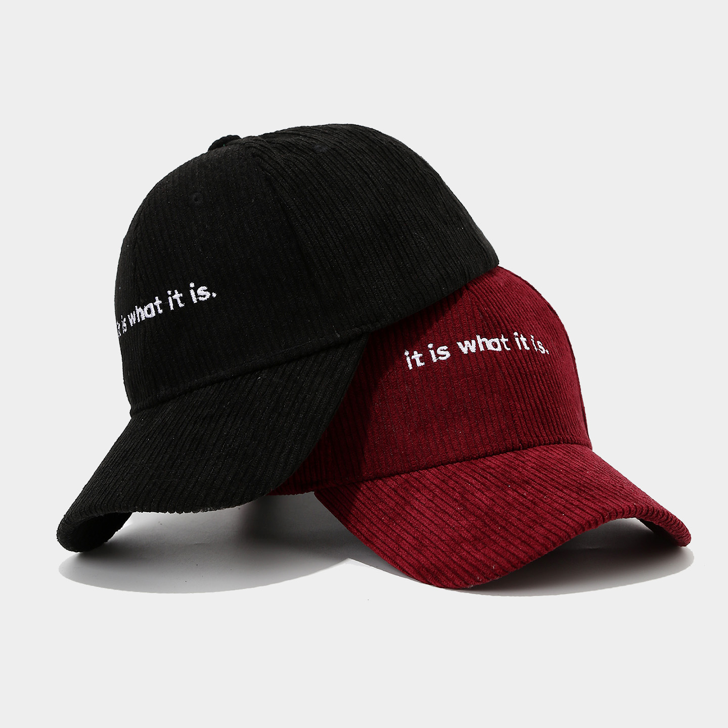 Stylish Letter-print Corduroy Baseball Cap For Couples photo 4