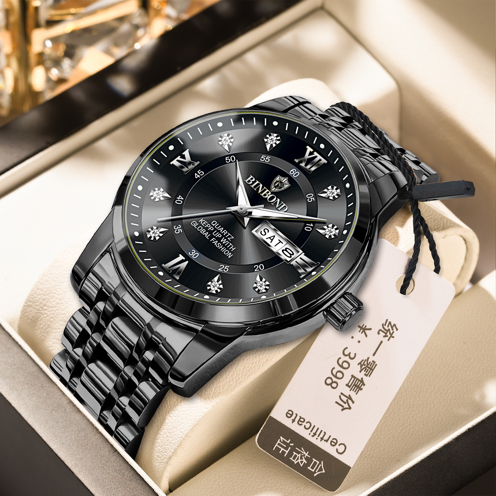 Binbang Business Light-Luxury Quartz Watch For Men photo 3