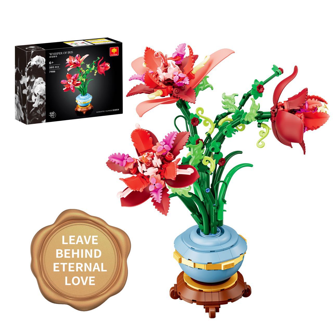 Plastic Building Block Bouquet Building Block Assembly Toy photo 7