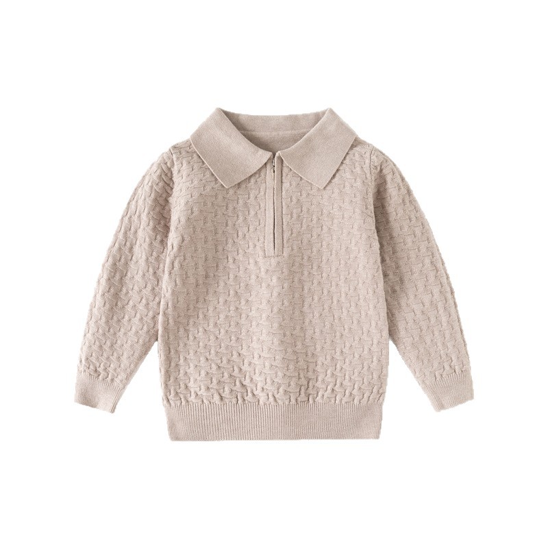 Boys Fashionable Casual Half-Zip Sweater photo 3