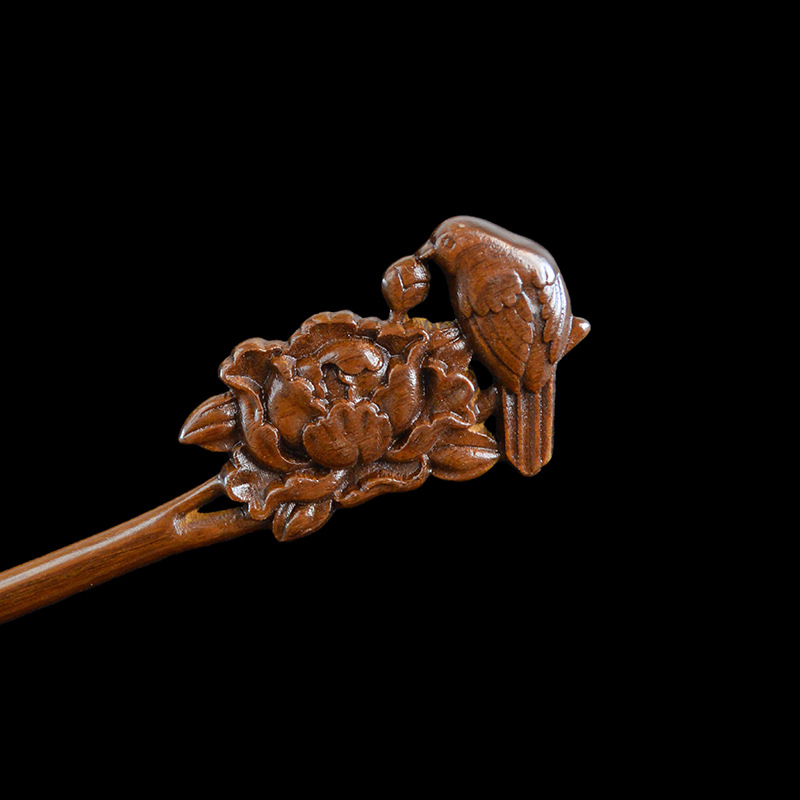 Gold Sandalwood Daily Updo Gadget Hair Claw Hairpin photo 5