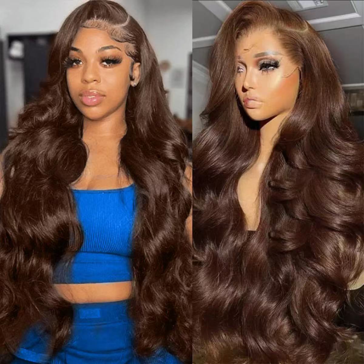 Womens Large-Loop Synthetic Lace Front Wig photo 2