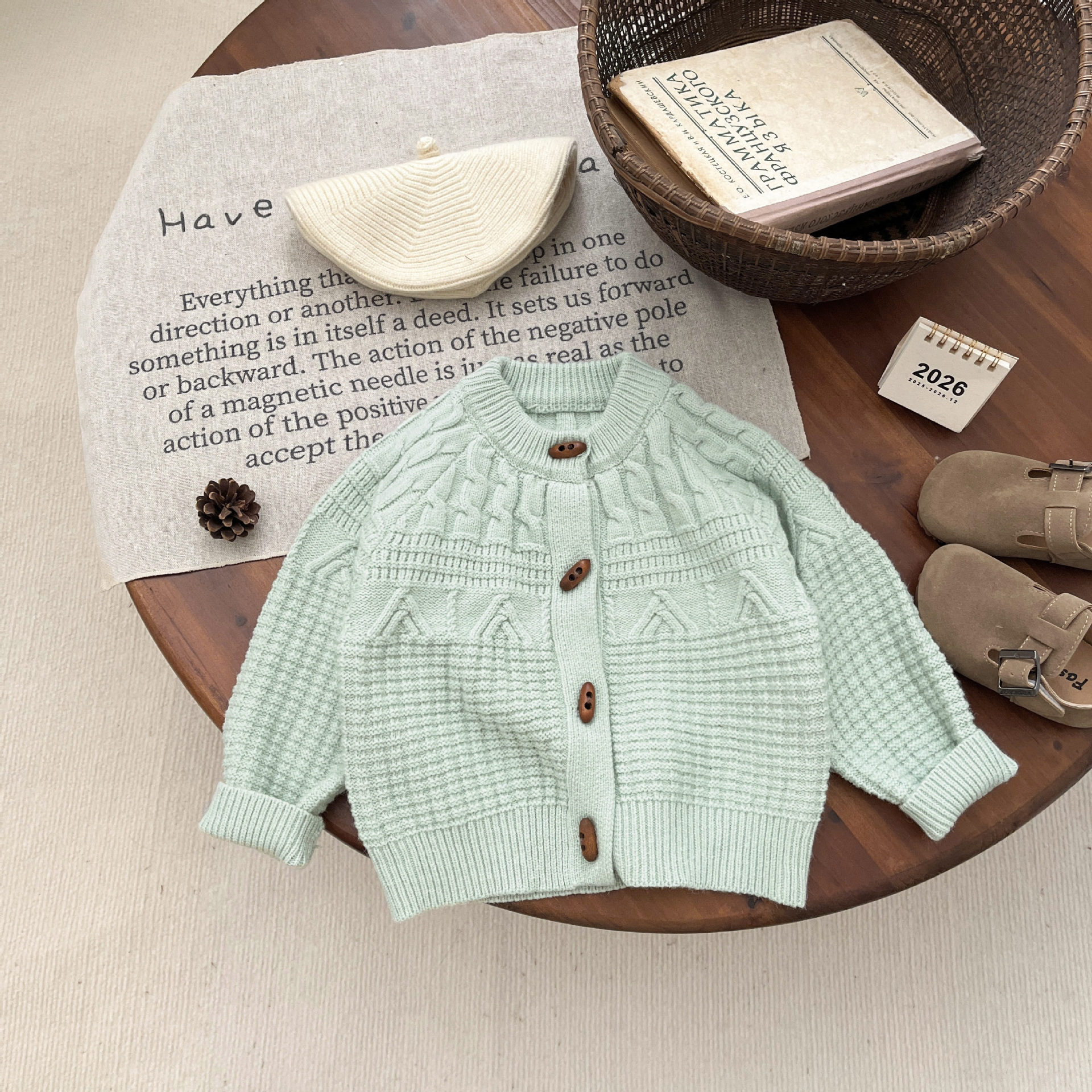 Childrens Fashion Knitted Cardigan Jacket photo 6