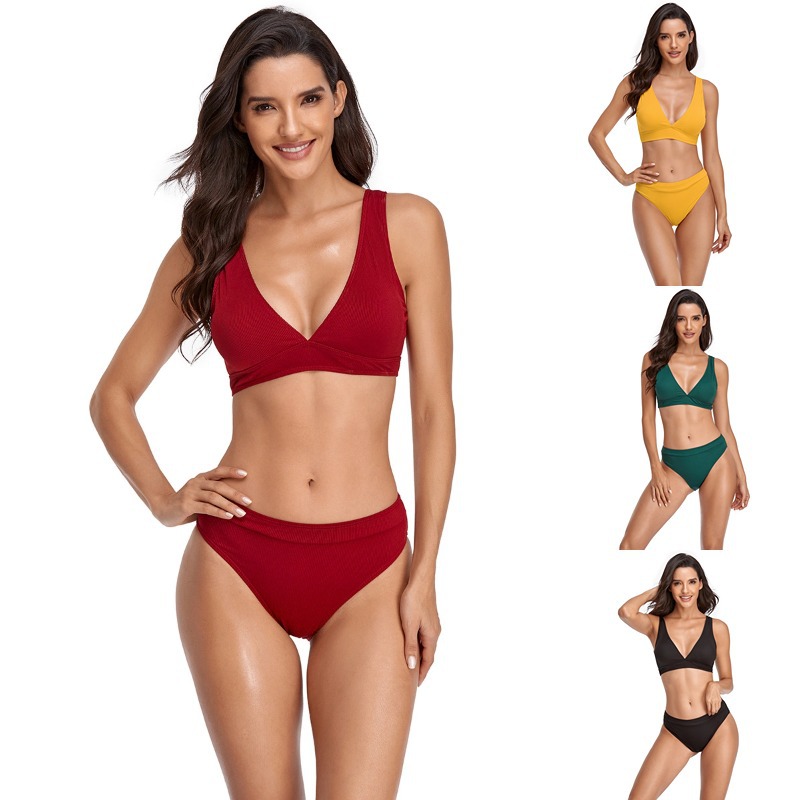 Push-up Form-fitting Bikini With A High-end Backless Design photo 1
