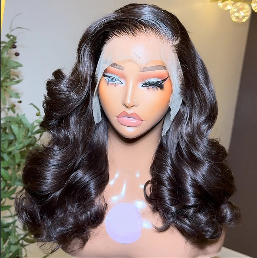 Loose Wave Wig 13x4 Frontal Bouncy Wave Wig Human Hair photo 4