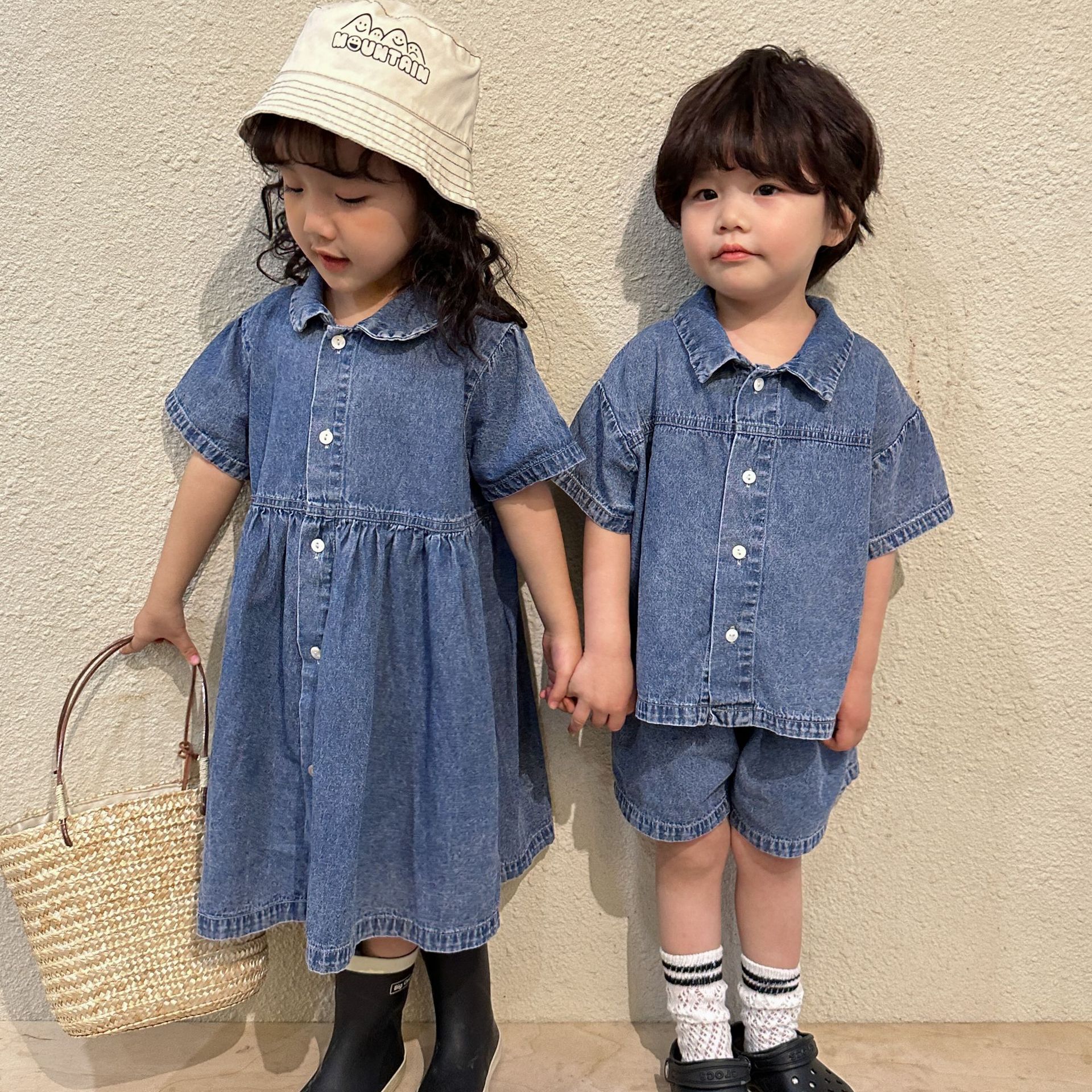 Girls' Summer Dress, Sibling And Parent-child Matching Outfits photo 1