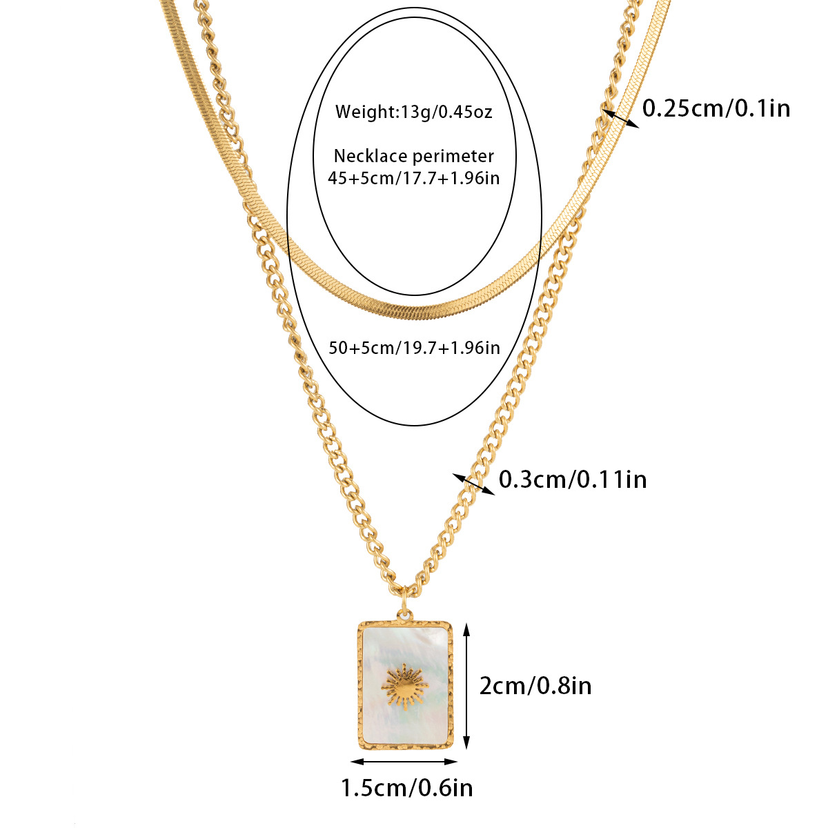 Women's French-style Titanium Steel Necklace photo 2