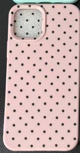 Polka-dot Phone Case With A Faux Leather Texture photo 2