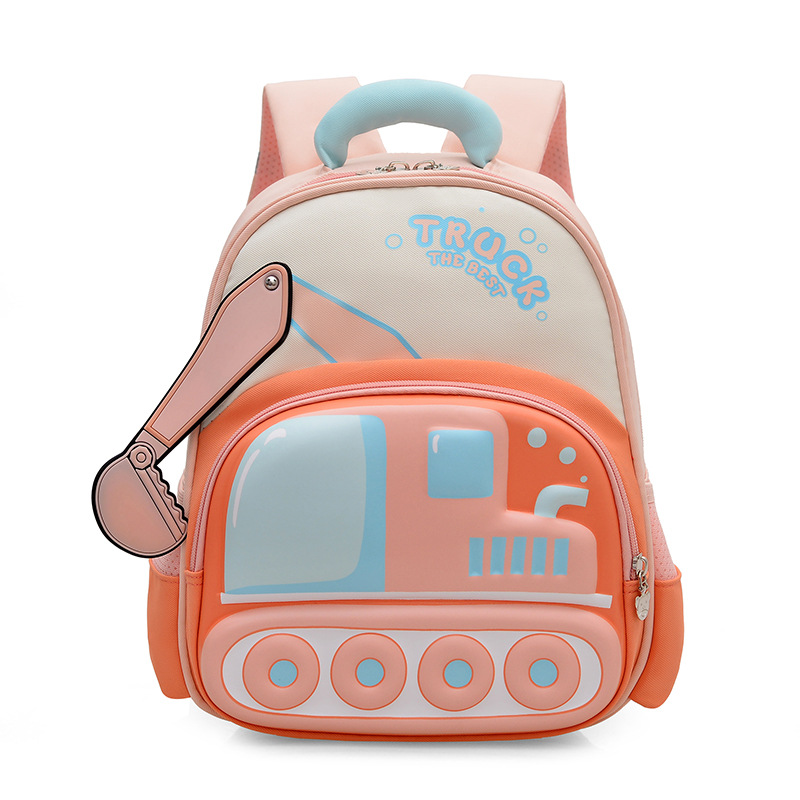 Cute Cartoon Childrens Excavator Backpack photo 2