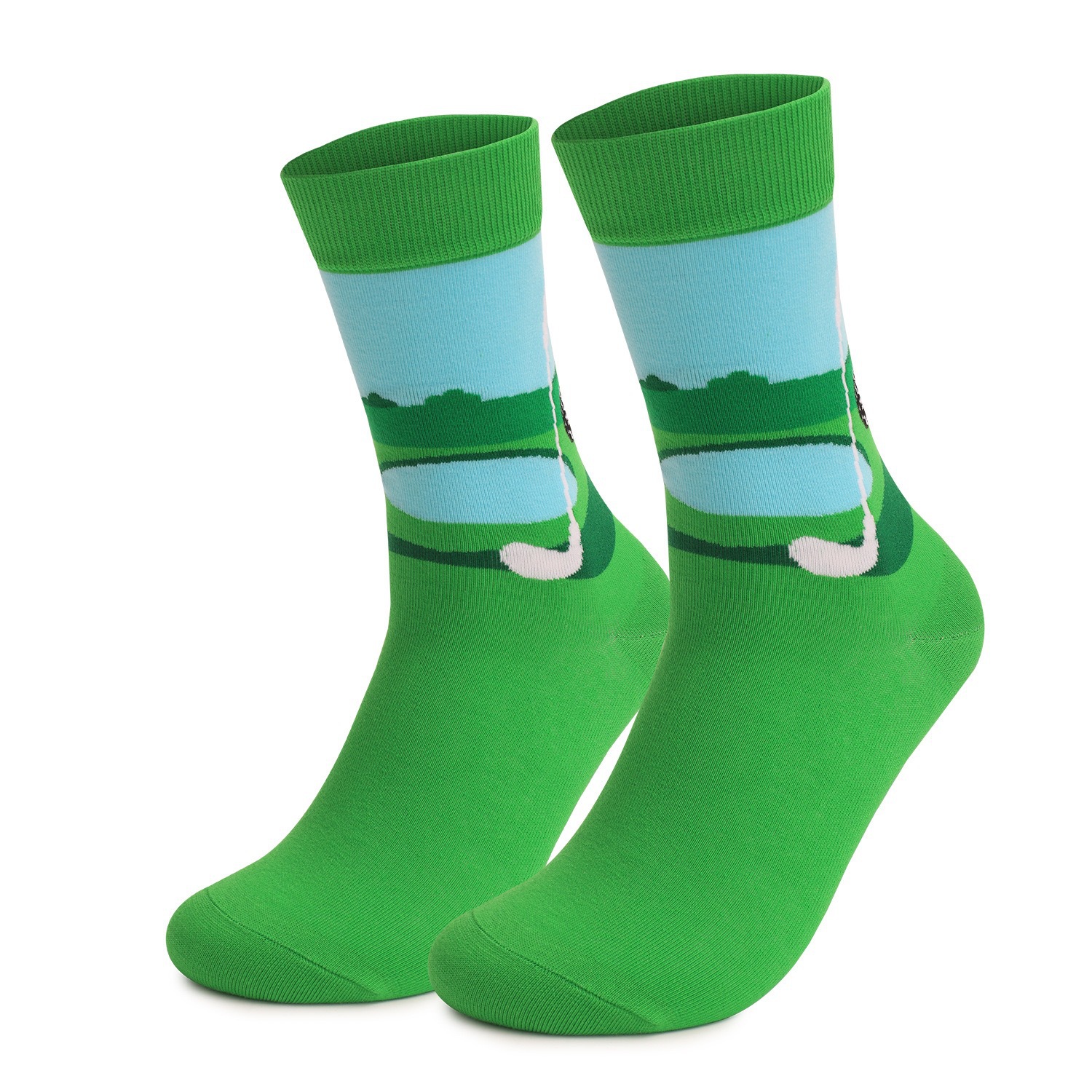 Golf Sports Socks Anti Slip Fun Mid Tube Socks photo 8
