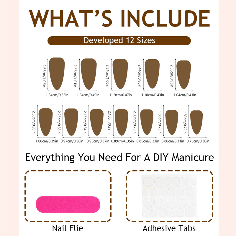3D Textured Flower Wearable Nail Tips Nail Stickers photo 3