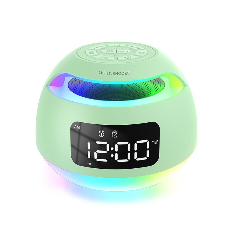 Bluetooth Speaker LED Radio Alarm Desktop Colorful Electronic Alarm Clock photo 2