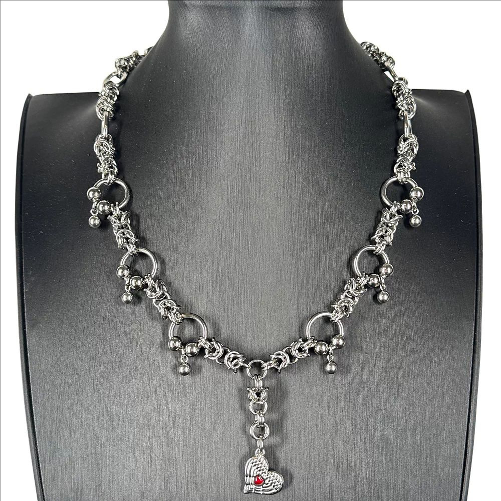 Tassel Heart-shaped Necklace For Men And Women photo 3