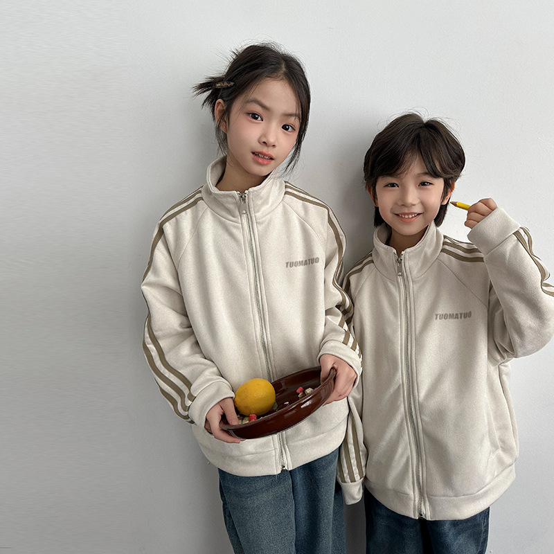 Parent-child Matching Outerwear American-style Spring And Fall Outdoor Outfits photo 7