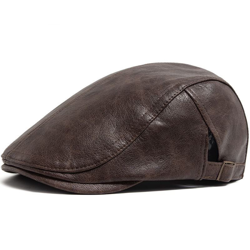 British-style Vintage Thickened Warm Mens Beret photo 4