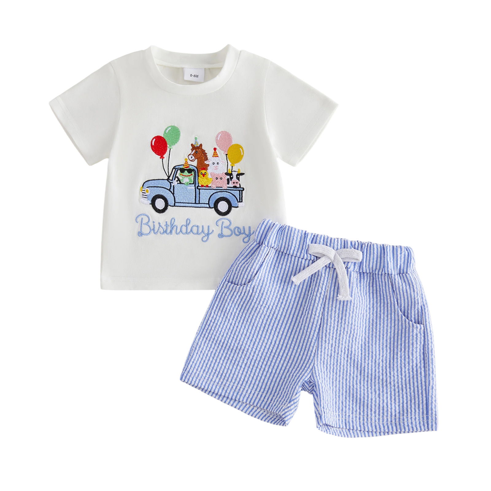 Fashionable Loose-Fit Striped Shorts For Boys photo 2