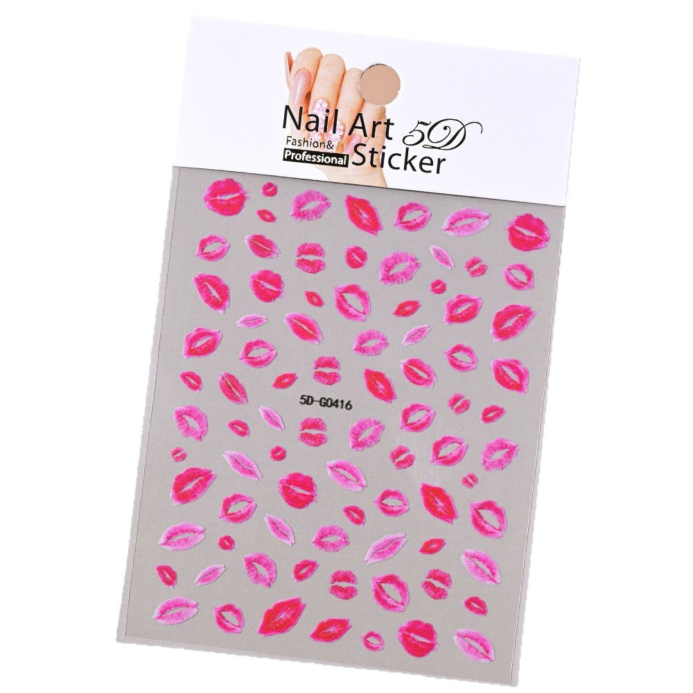 5D Embossed Nail Art Stickers photo 3