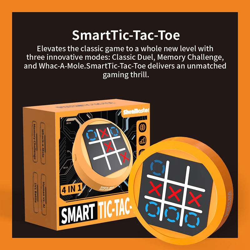Super Tic-Tac-Toe 4-in-1 Memory Training Handheld Game Console photo 6