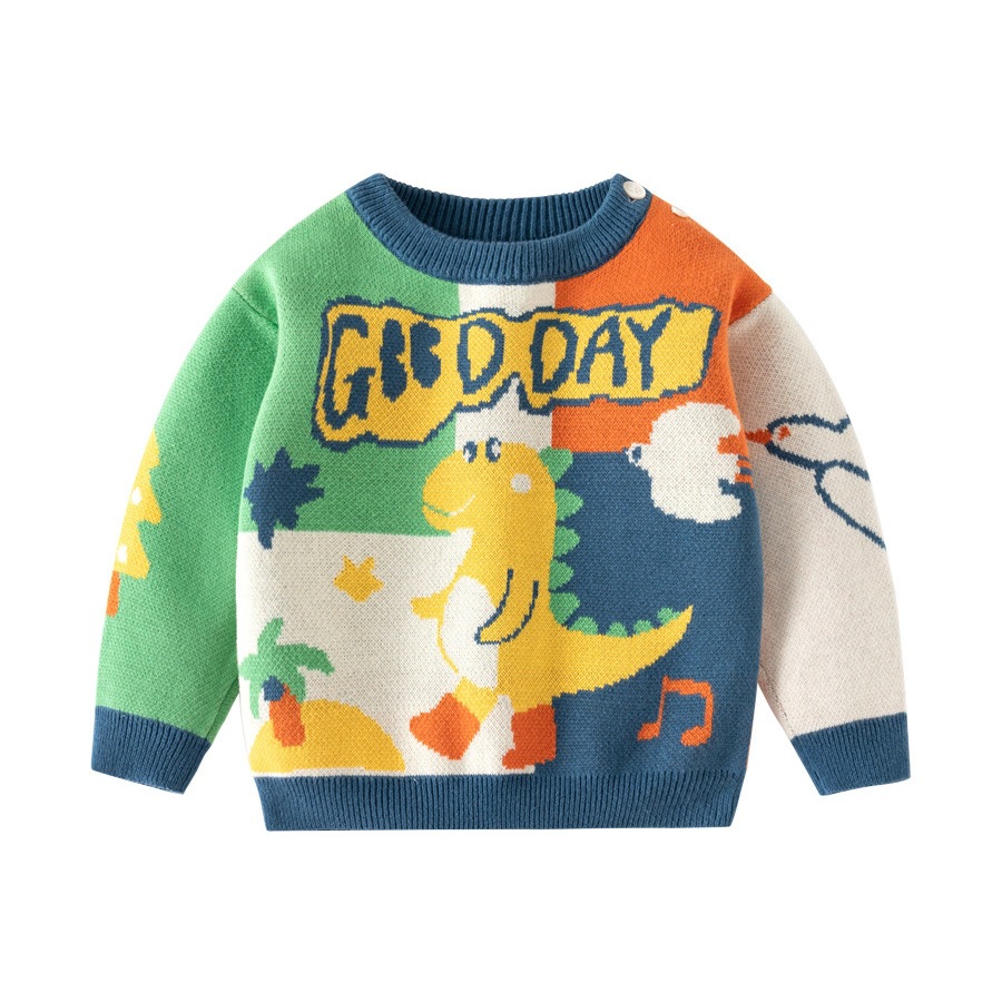 AutumnWinter Pure Cotton Knitted Korean-Style Boys Sweater photo 4
