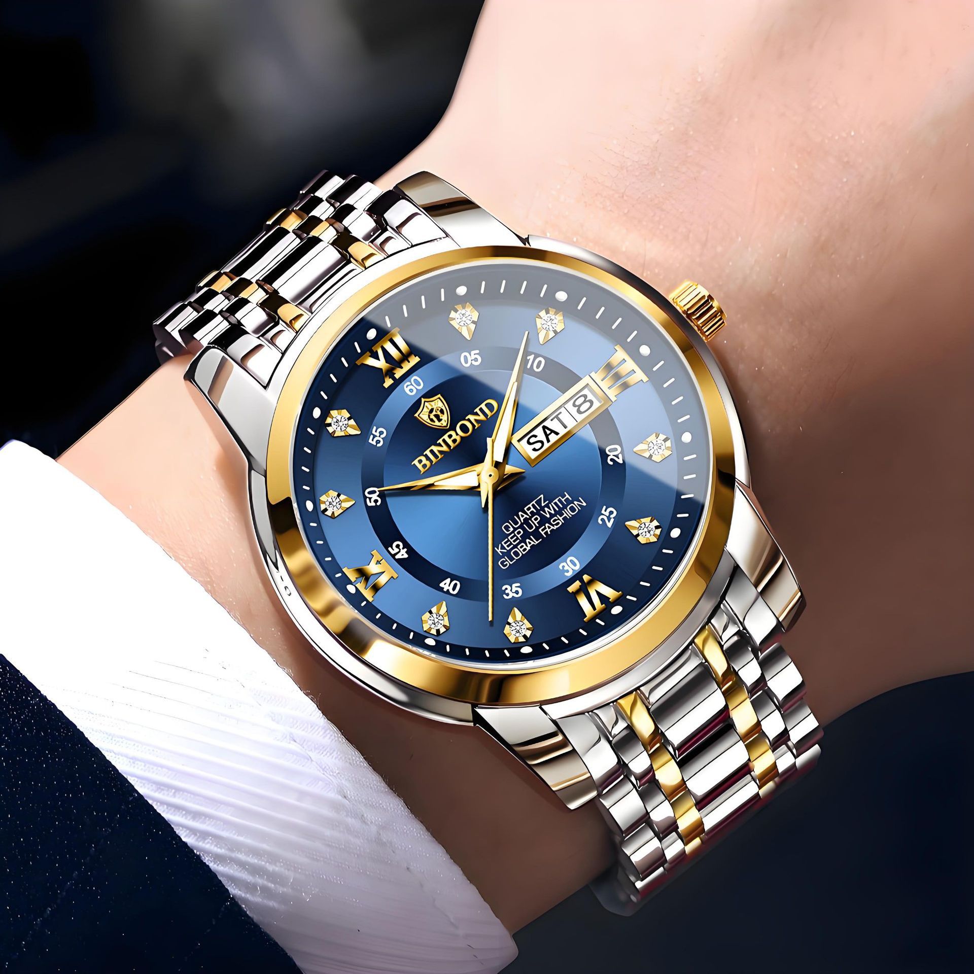 Binbang Business Light-Luxury Quartz Watch For Men photo 1