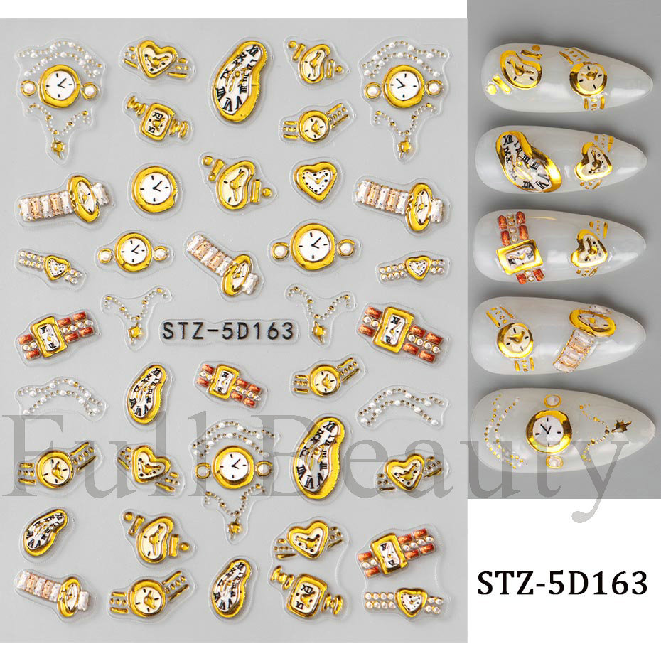 Ins-style Embossed 3D Adhesive Nail Stickers photo 8