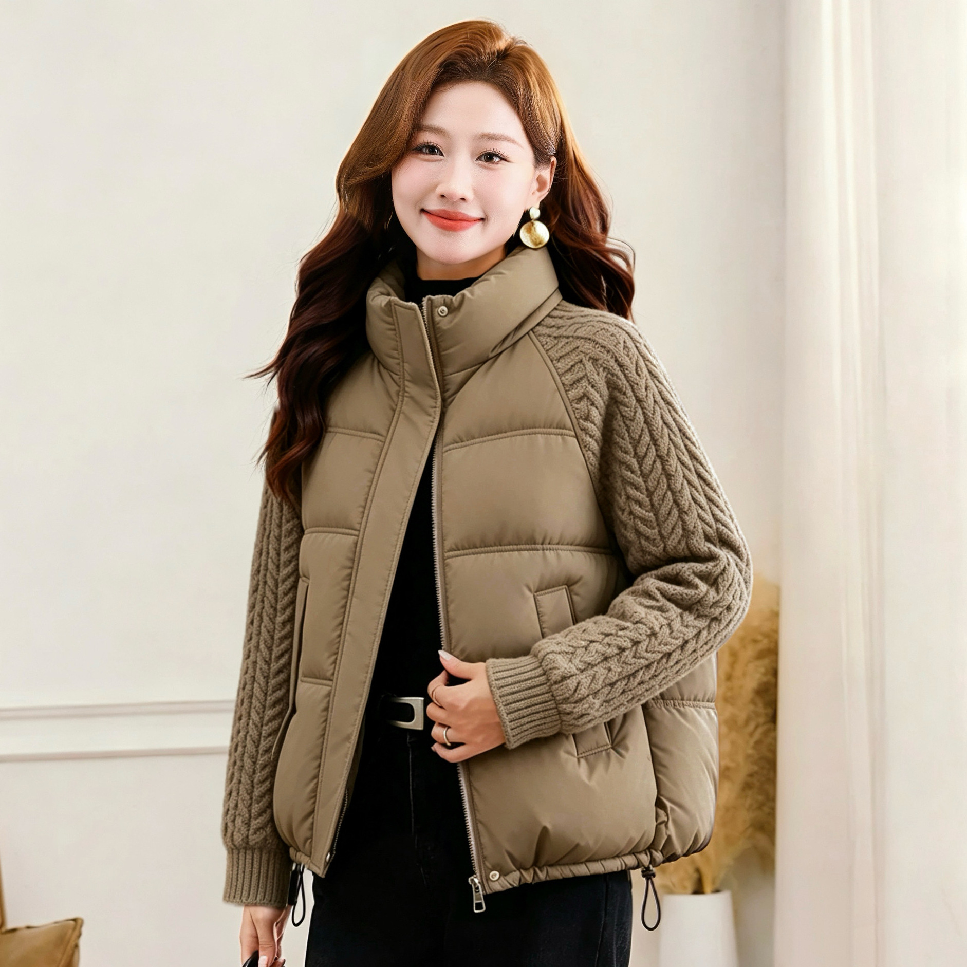 Loose-fitting Slimming Fashionable And Warm Coat photo 1