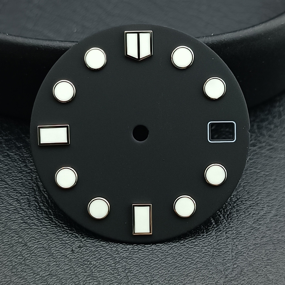 28.5mm Fish-scale Pattern Luminous Dial Suitable For NH35NH36 Mechanical Movement Watch Dial Accessories photo 3