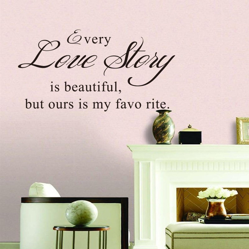 Every Love Storyy Printed Wall Stickers Proverbs English Poetry photo 6