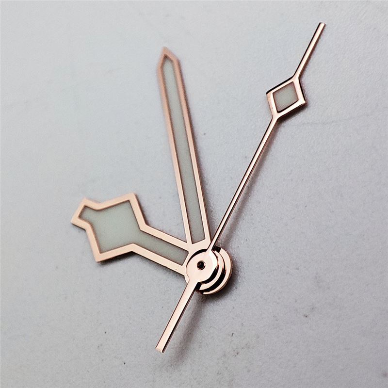 Rose-gold Hands With Green Luminous Coating Watch Hands Suitable For NH3536 Movements photo 1