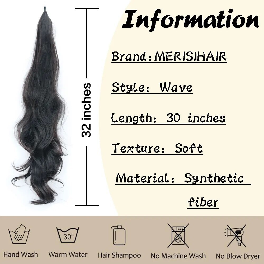Flexible Halo Ponytail Hair Extension With Long Curls photo 8