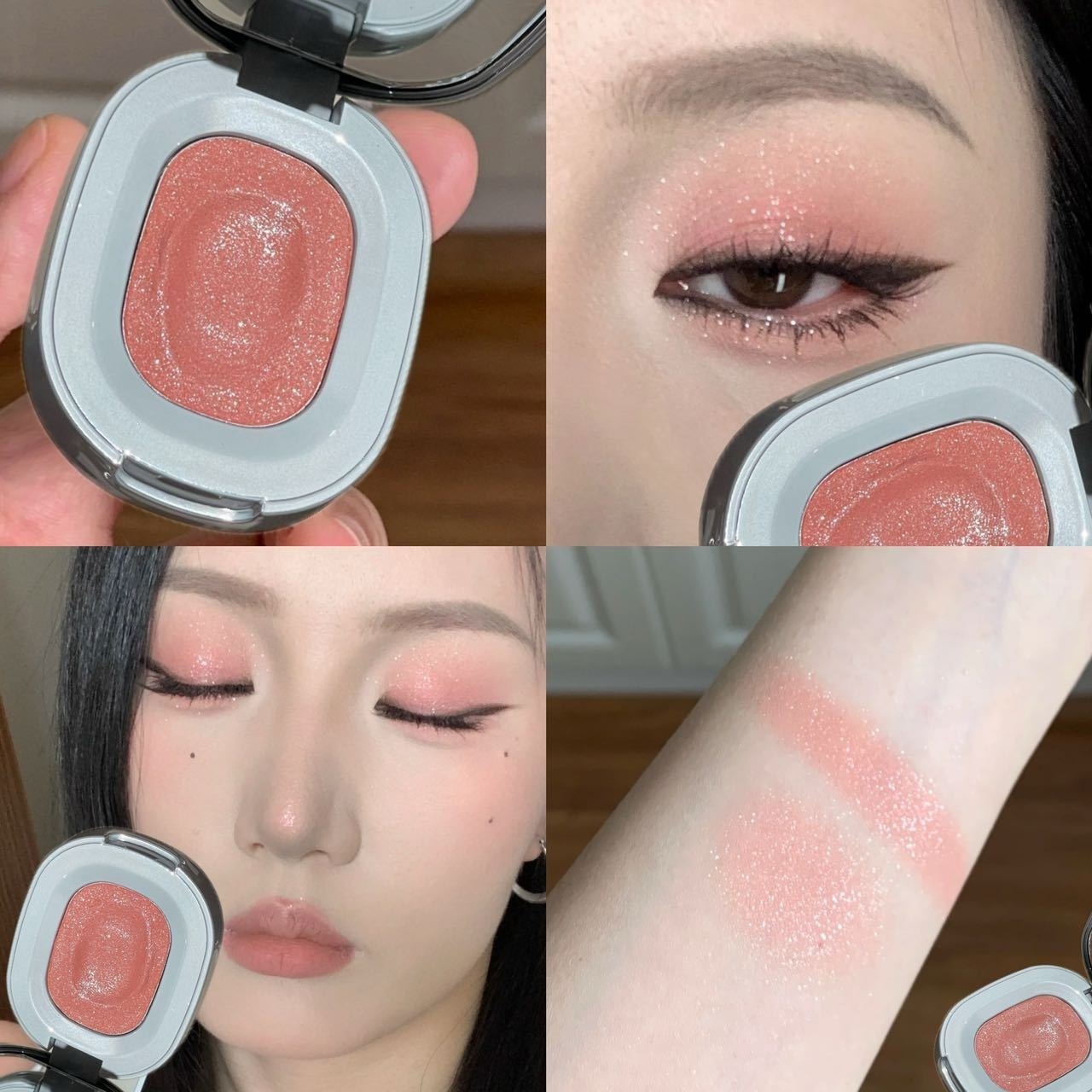 Non-dusting Under-eye Enhancing Brightening Eyeshadow Palette photo 6
