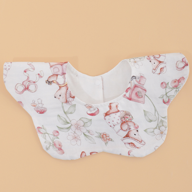Petal Bamboo Cotton Waterproof Kids Bib Waterproof Baby Burp Cloth photo 7
