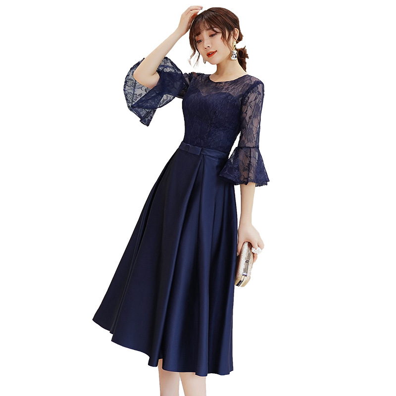 Elegant Midi-length Evening Gown For The Annual Gala photo 4