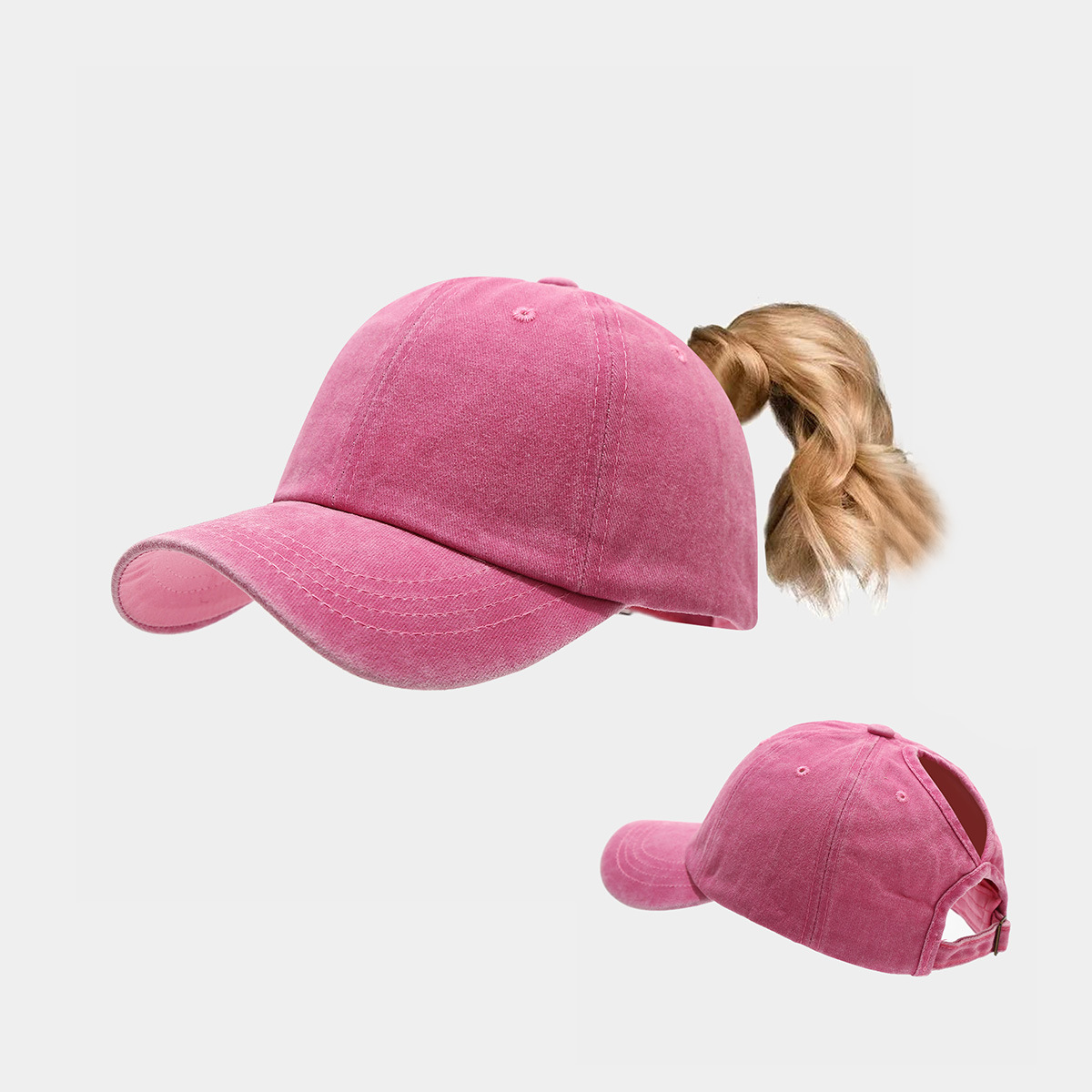 High Ponytail Outdoor Casual Sports Sun Hat photo 1
