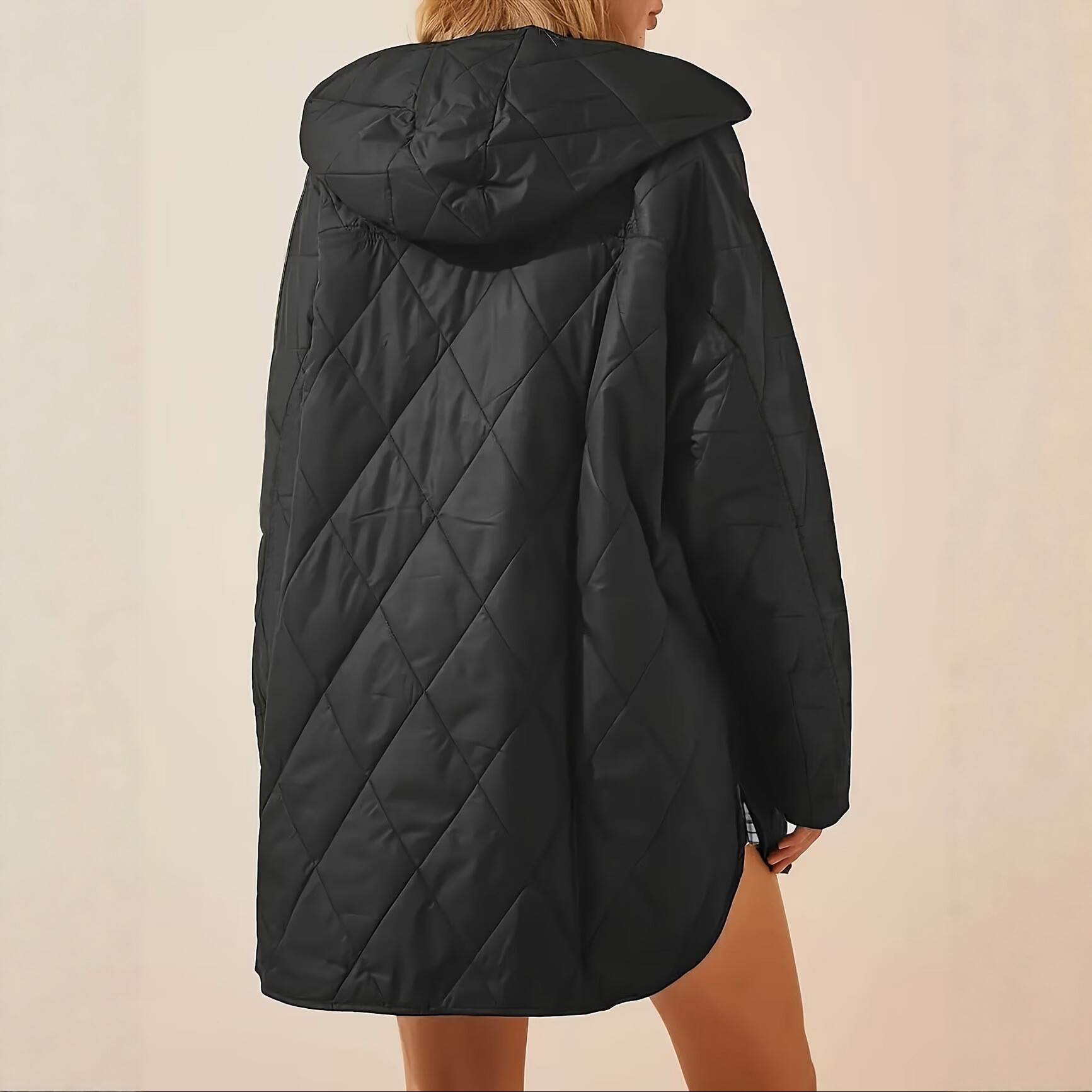 New Fallwinter Hooded Loose-fitting Warm Coat photo 2