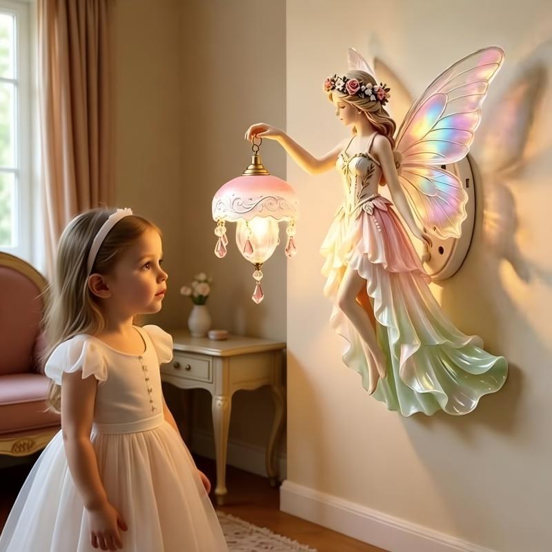 Resin Fairy Wall Lamp Ornament photo 3