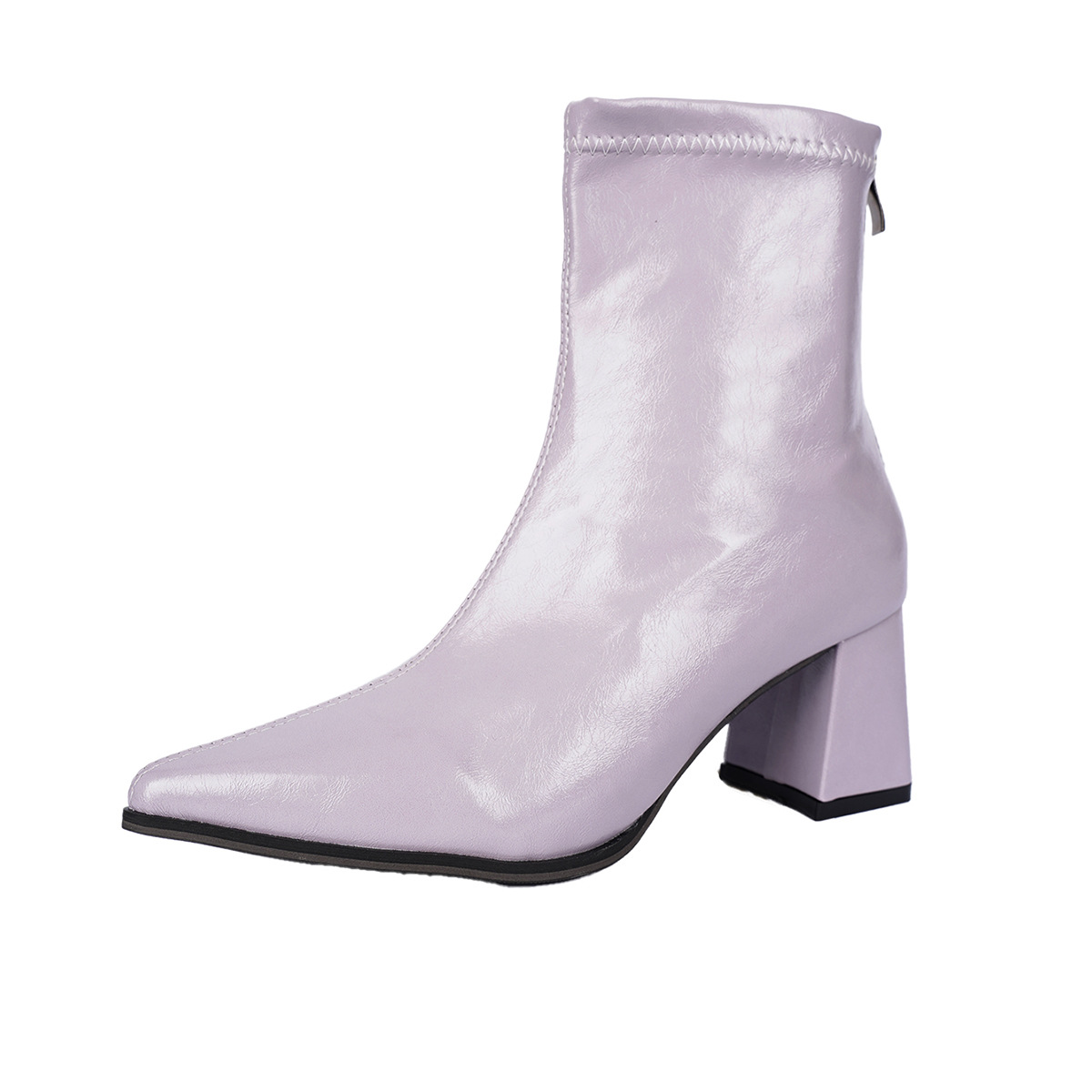 Western-style Pointed-toe Ankle Boots For Women photo 5