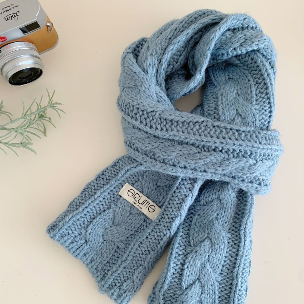 Herringbone Knit Scarf For Women photo 2