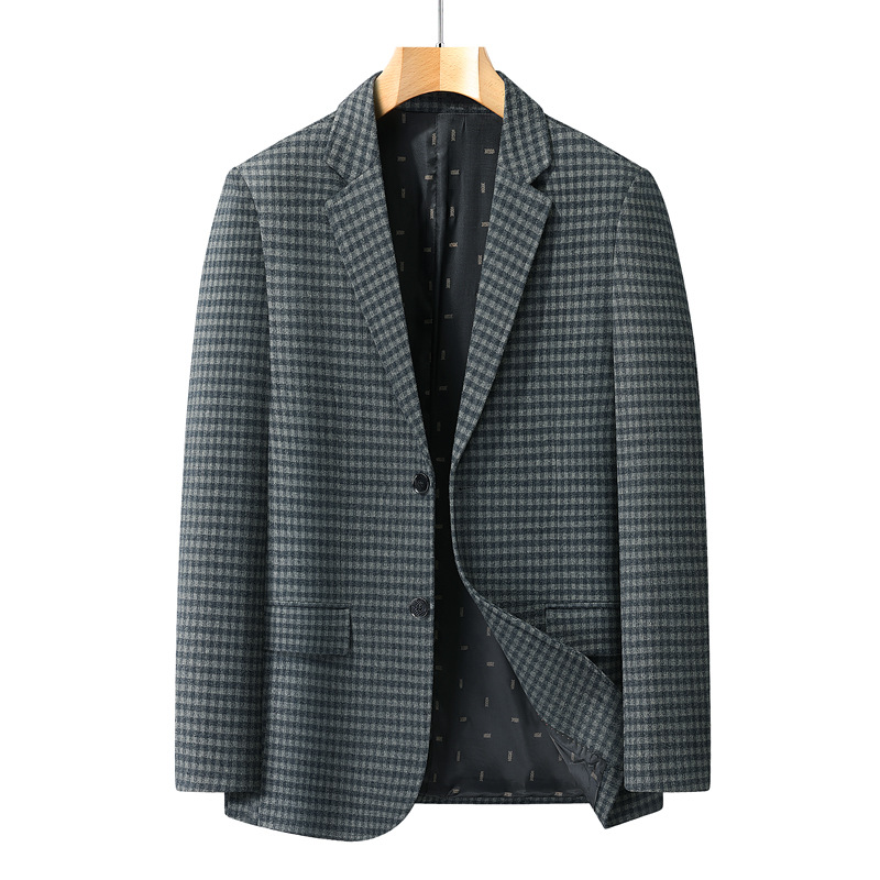 Men's Business Wool Jacket With Fleece Lining photo 6