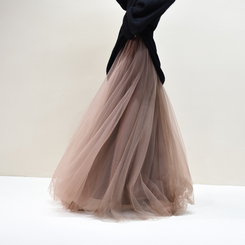 Pleated Skirt Mesh Skirt Women's Fairy Gauze Skirt photo 2