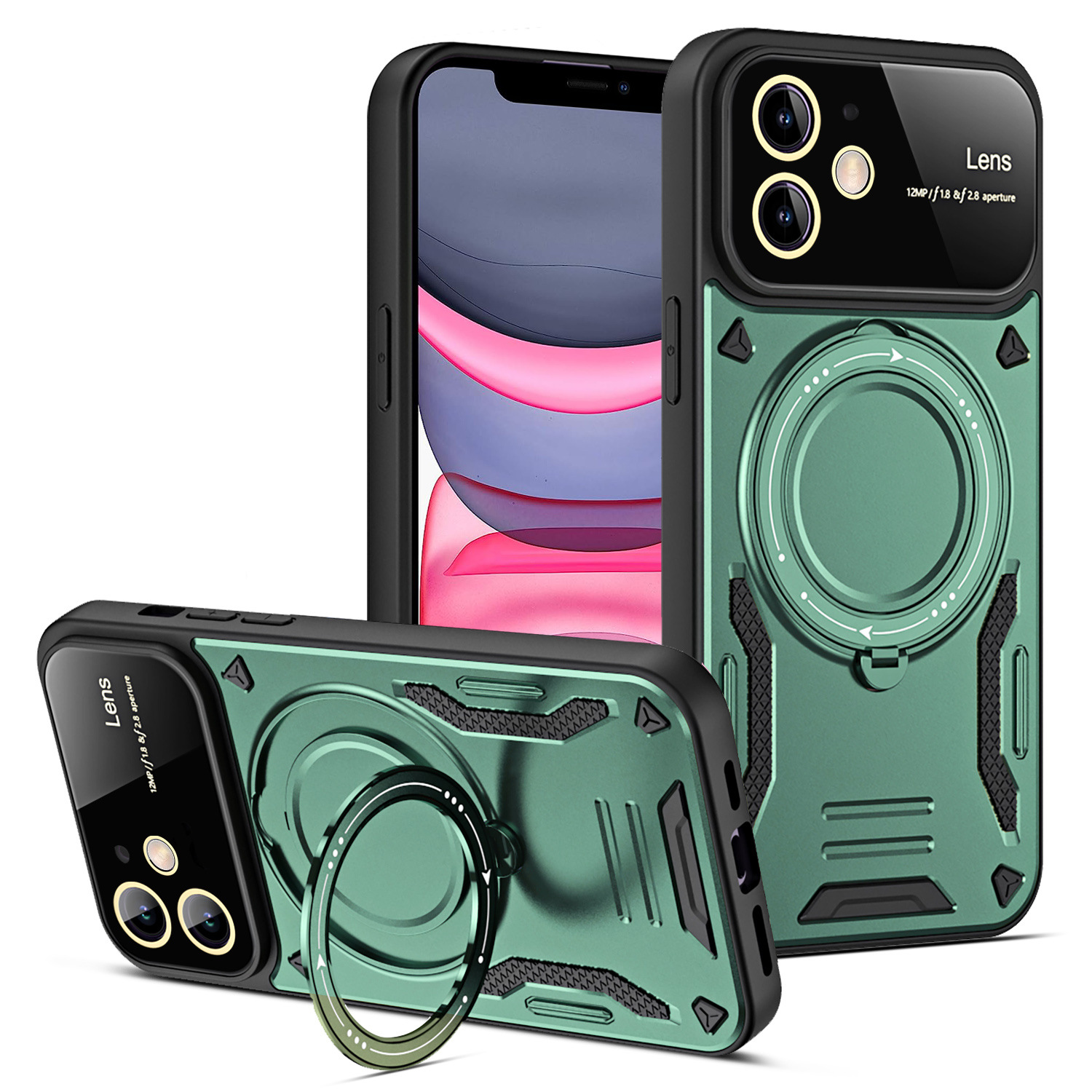 U-shield Large Window Magnetic Bracket Phone Case Advanced Sense Protective Cover photo 6
