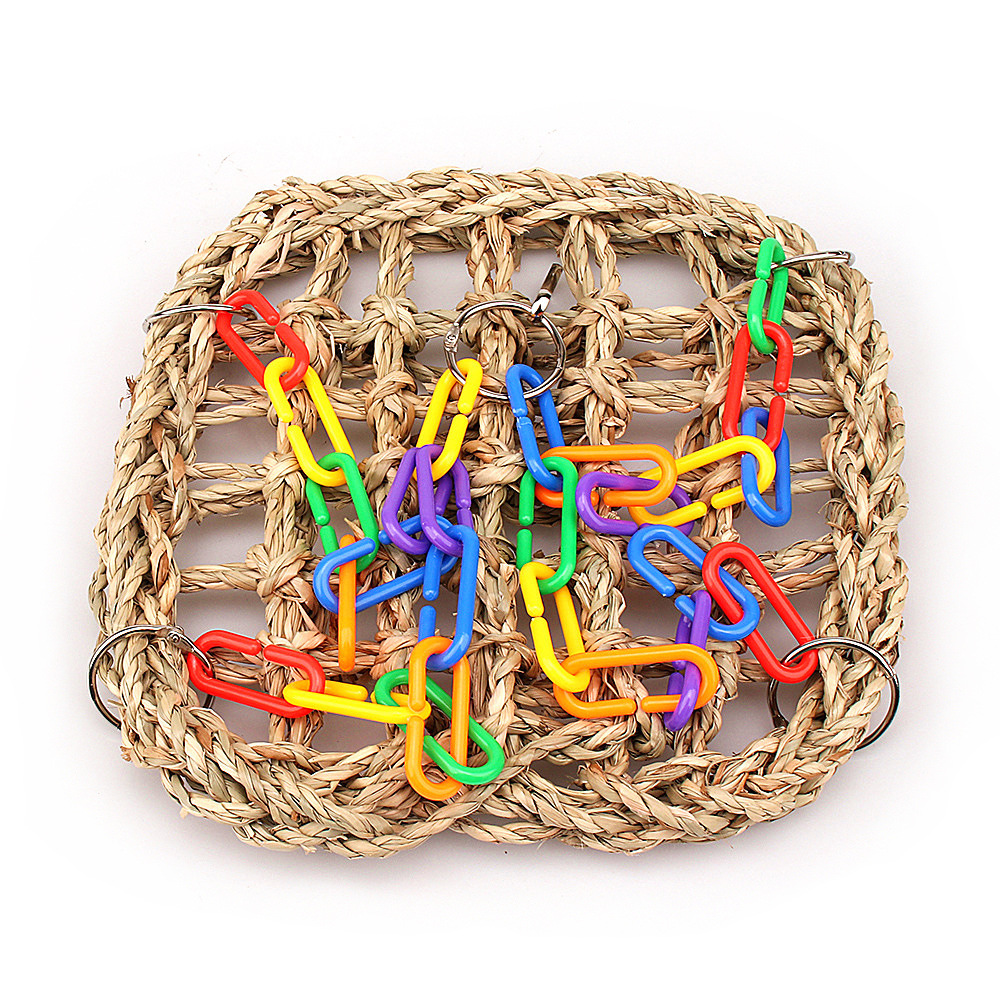 Toy Bird Grass Net Parrot Swing photo 3