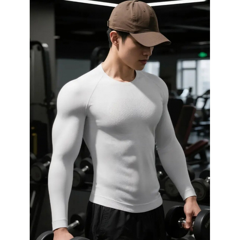 Men's Tight-fitting Long-sleeve Fitness Training Wear photo 4