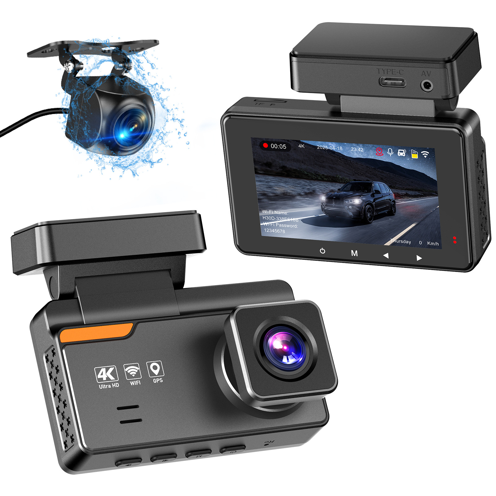 4K HD Dashcam With Night Vision And Parking Monitoring photo 2