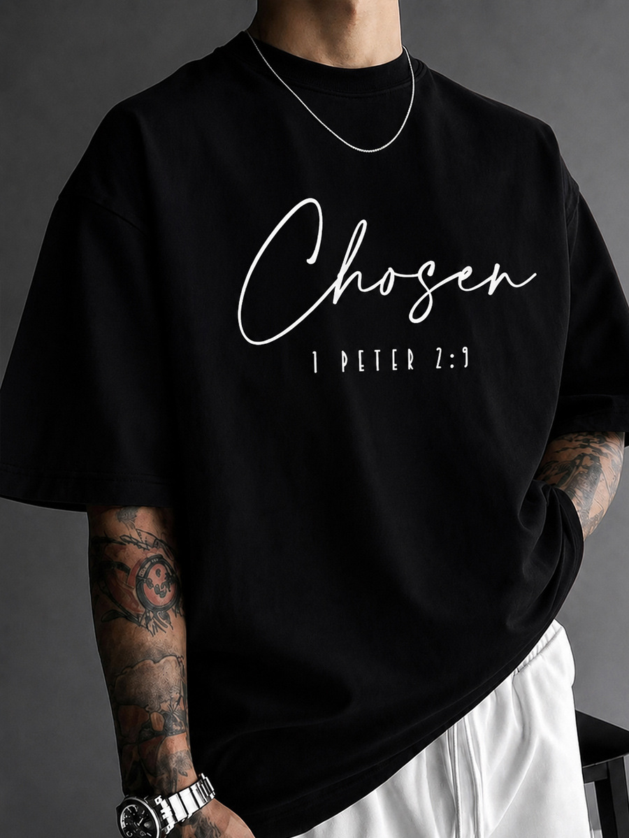 Minimalist Faith-style Black Short-sleeve T-shirt photo 2
