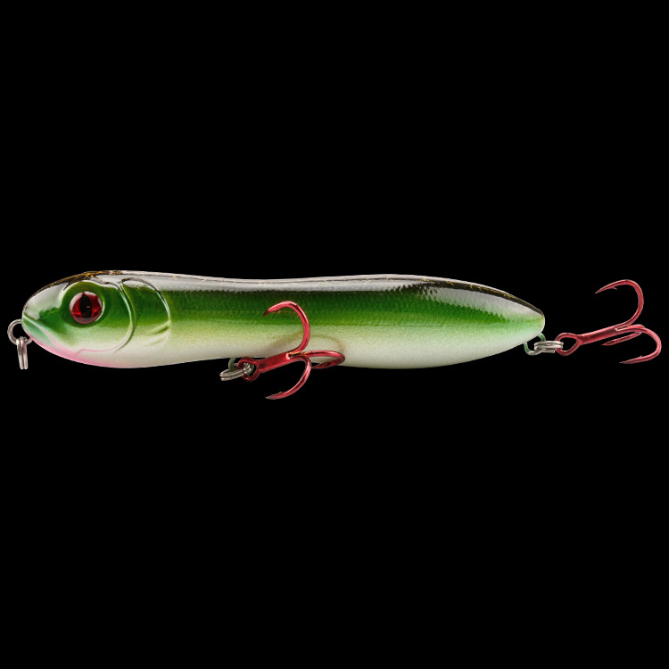 Plastic Bionic Snake-head Pencil Lure With Rattle, Artificial Fishing Lure photo 3