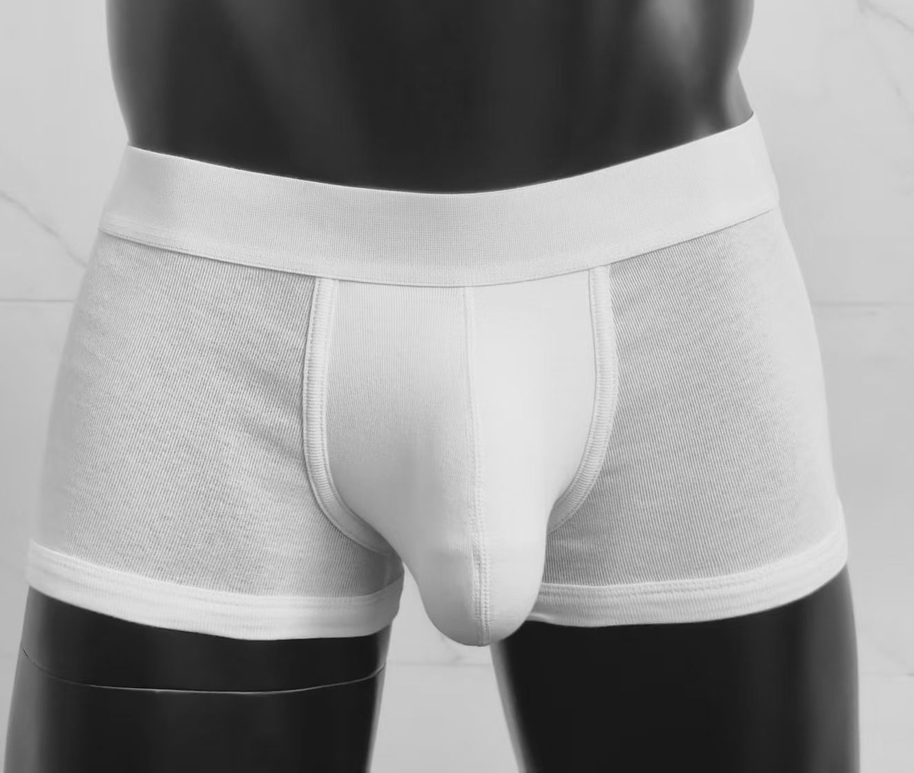 Men's Underwear Combed Cotton U Convex Sports Flat Pants Simple photo 3